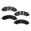 Semi-Metallic Brake Pads - (4-Pad Set)