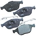 Brake Pads: With Hardware, Semi-metallic, Long Life and Quiet