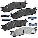 Brake Pads: With Hardware, Semi-metallic, Long Life and Quiet