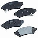 Brake Pads: Semi-metallic, Long Life and Quiet