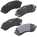 Brake Pads: With Hardware, Semi-metallic, Long Life and Quiet