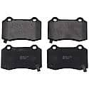 Semi-Metallic Brake Pads - Rear (4-Pad Set)