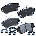 Brake Pads: With Hardware, Semi-metallic, Long Life and Quiet