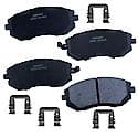 Brake Pads: With Hardware, Semi-metallic, Long Life and Quiet