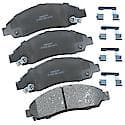 Brake Pads: With Hardware, Ceramic, Long Life and Quiet