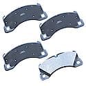 Brake Pads: Semi-metallic, Long Life and Quiet