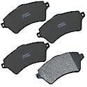 Brake Pads Without Hardware, Semi-Metallic, Long Pad Life, Quiet Braking