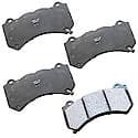 Semi-Metallic Brake Pads - (4-Pad Set)