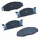 Brake Pads Without Hardware, Ceramic, Long Pad Life, Quiet Braking