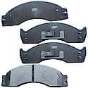 Brake Pads: Semi-metallic, Long Life and Quiet