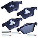 Brake Pads: With Hardware, Ceramic, Long Life and Quiet