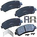 Brake Pads: With Hardware, Ceramic, Long Life and Quiet