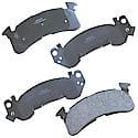 Brake Pads Without Hardware, Semi-Metallic, Long Pad Life, Quiet Braking