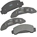 Brake Pads Without Hardware, Semi-Metallic, Long Pad Life, Quiet Braking