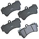 Brake Pads: With Hardware, Semi-metallic, Long Life and Quiet