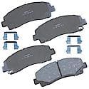 Brake Pads: With Hardware, Ceramic, Long Life and Quiet