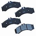 Brake Pads: Semi-metallic, Long Life and Quiet