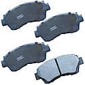 Brake Pads: Semi-metallic, Long Life and Quiet