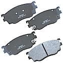 Brake Pads: Semi-metallic, Long Life and Quiet