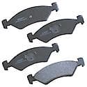 Brake Pads Without Hardware, Semi-Metallic, Long Pad Life, Quiet Braking