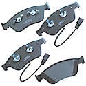 Semi-Metallic Brake Pads - (4-Pad Set)