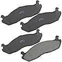 Brake Pads: Semi-metallic, Long Life and Quiet