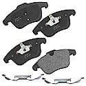 Brake Pads: With Hardware, Semi-metallic, Long Life and Quiet