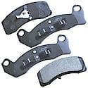 Brake Pads Without Hardware, Semi-Metallic, Long Pad Life, Quiet Braking