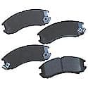 Brake Pads: Semi-metallic, Long Life and Quiet