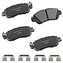 Brake Pads: With Hardware, Ceramic, Long Life and Quiet