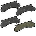 Brake Pads Without Hardware, Semi-Metallic, Long Pad Life, Quiet Braking