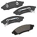 Brake Pads Without Hardware, Semi-Metallic, Long Pad Life, Quiet Braking