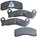 Brake Pads: Semi-metallic, Long Life and Quiet