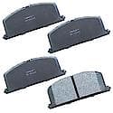 Brake Pads Without Hardware, Semi-Metallic, Long Pad Life, Quiet Braking