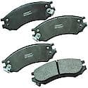 Brake Pads: With Hardware, Semi-metallic, Long Life and Quiet