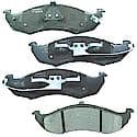 Brake Pads: Semi-metallic, Long Life and Quiet