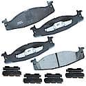 Brake Pads: With Hardware, Semi-metallic, Long Life and Quiet