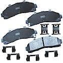 Brake Pads: With Hardware, Semi-metallic, Long Life and Quiet