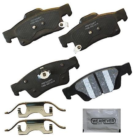 Brake Pads: With Hardware, Ceramic, Better Performance, Quiet