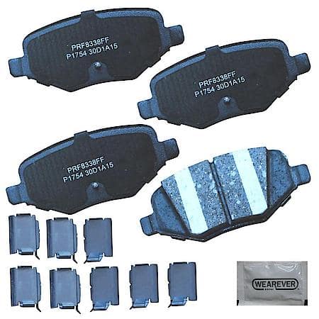 Brake Pads: With Hardware, Ceramic, Better Performance, Quiet