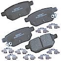 Brake Pads: With Hardware, Ceramic, Long Life and Quiet