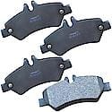 Brake Pads: Semi-metallic, Long Life and Quiet