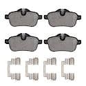 Semi-Metallic Brake Pads - Rear (4-Pad Set)