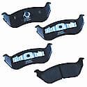 Brake Pads With Hardware, Ceramic, Long Pad Life, Quiet Braking