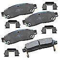 Brake Pads: With Hardware, Ceramic, Long Life and Quiet