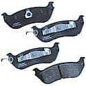 Brake Pads Without Hardware, Ceramic, Long Pad Life, Quiet Braking