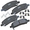 Brake Pads: With Hardware, Ceramic, Long Life and Quiet