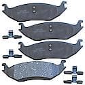 Brake Pads: With Hardware, Ceramic, Long Life and Quiet