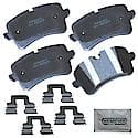 Brake Pads: With Hardware, Semi-metallic, Better Performance, Quiet, Less Dust