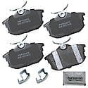 Semi-Metallic Brake Pads - (4-Pad Set)